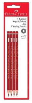 Faber-Castell Kırmızı Kopya Kalemi 4 Adet - 1