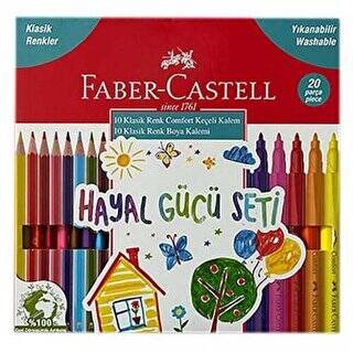 Faber-Castell Klasik Renkler Hayal Gücü Seti 20Li - 1