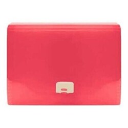 Faber-Castell Körüklü Dosya Neon Renkler Kırmızı - Faber-Castell