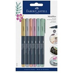 Faber-Castell Markör Metalik 6Lı - Faber-Castell