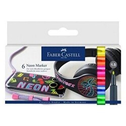 Faber-Castell Markör Neon 6 Renk Set - Faber-Castell