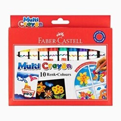Faber-Castell Multi Crayon Pastel 10 Renk - Faber-Castell
