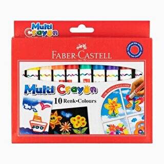 Faber-Castell Multi Crayon Pastel 10 Renk - 1