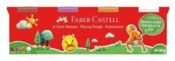 Faber-Castell Oyun Hamuru 4X100 Klasik Renkler-2 - Faber-Castell