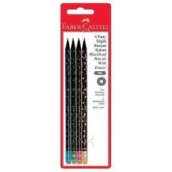 Faber Castell Party Desen 4Lü Kurşun Kalem - Faber-Castell