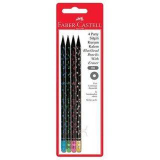 Faber Castell Party Desen 4Lü Kurşun Kalem - 1