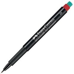 Faber-Castell Permanent S Kırmızı - Faber-Castell
