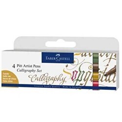 Faber-Castell Pitt Kaligrafi Kalem Set 4Lü - Faber-Castell