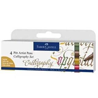 Faber-Castell Pitt Kaligrafi Kalem Set 4Lü - 1
