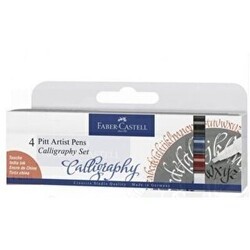 Faber-Castell Pitt Kaligrafi Kalem Set 4Lü - Faber-Castell