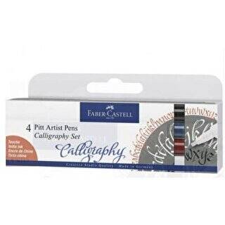 Faber-Castell Pitt Kaligrafi Kalem Set 4Lü - 1