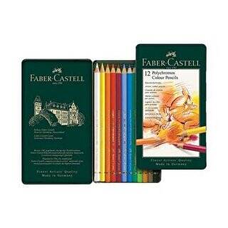 Faber-Castell Polychromos Kuru Boya Kalemi 12 Renk - 1