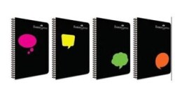 Faber-Castell Pp Kapak Neon 80 Yaprak Kareli Defter A4 Asorti - Faber-Castell