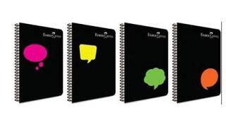 Faber-Castell Pp Kapak Neon 80 Yaprak Kareli Defter A4 Asorti - 1