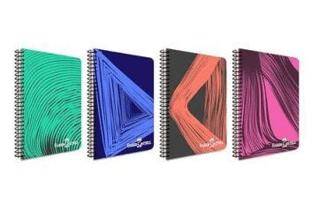 Faber Castell PP Kapak Waves Sprali Defter A4 80Yp Kareli - 1
