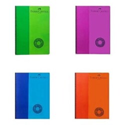 Faber-Castell Pp Kpk Bicolor Spiralli Kareli Defter 100 Yaprak - Faber-Castell