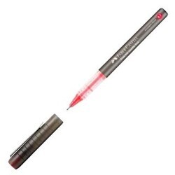 Faber-Castell Roller Free Ink Needle 0.7 Mm Kırmızı - Faber-Castell