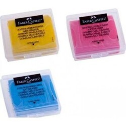 Faber-Castell Silgi Plastik Kutulu Renkli Hamur - Faber-Castell