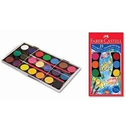 Faber-Castell Suluboya 21 Renk - Faber-Castell
