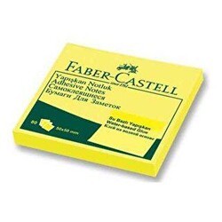 Faber-Castell Yapışkan Notluk Fosforlu Sarı 80 Yaprak 50X50 Mm - Faber-Castell