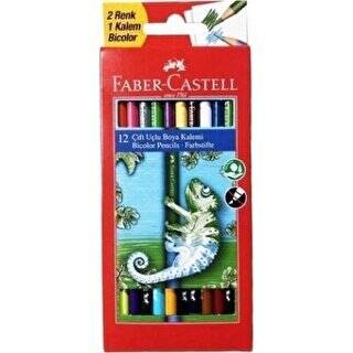 Faber-Castell Yerli Çift Uçlu Boya Kalemi 24 Renk - 1
