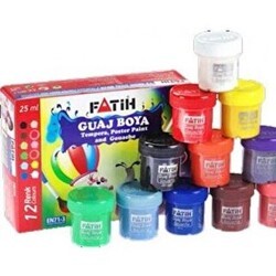 Fatih Guaj Boya 12 Renk 12x25 Ml - Fatih