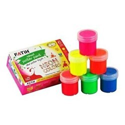 Fatih Guaj Boyası Neon 6 Renk 6X25-150Ml - Fatih