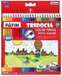 Fatih Tridocia Üçgen Tam Boy Kuruboya 24 Renk - Fatih