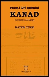 Fecr-i Ati Dergisi Kanad - İnceleme Tam Metin - Akademisyen Kitabevi
