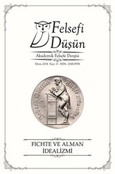 Felsefi Düşün Akademik Felsefe Dergisi Sayı: 11 - Ekim 2018 - Pinhan Yayıncılık