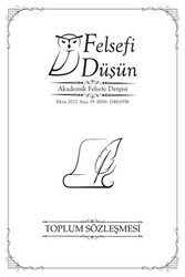 Felsefi Düşün Akademik Felsefe Dergisi Sayı: 19 - Ekim 2022 - Pinhan Yayıncılık