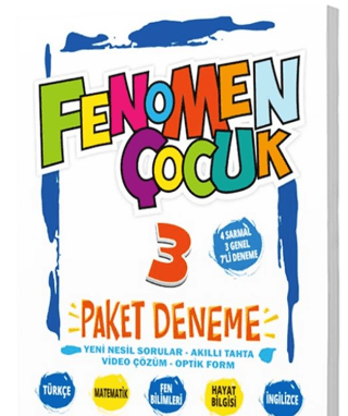 Fenomen Kitap 3. Sınıf Tüm Dersler Paket Deneme 7 Deneme Fenomen Çocuk - 1