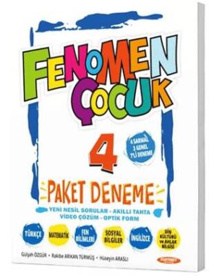Fenomen Kitap 4. Sınıf Tüm Dersler Paket Deneme 7 Deneme Fenomen Çocuk - 1