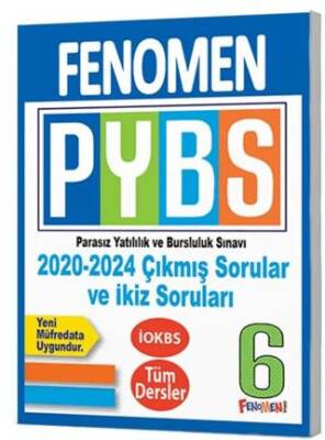 Fenomen Kitap 6. Sınıf PYBS Tüm Dersler Çıkmış ve İkiz Sorular 2020 - 2024 - 1