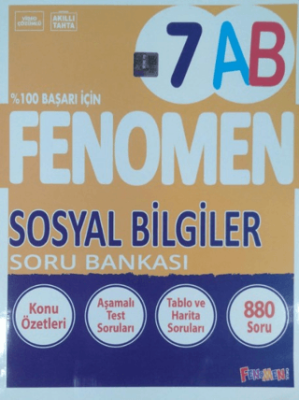 Fenomen Kitap 7. Sınıf Fenomen Sosyal Bilgiler Soru Bankası A-B - 1