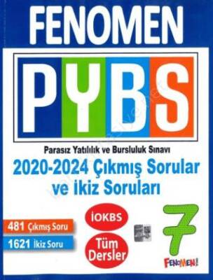 Fenomen Kitap 7. Sınıf PYBS Tüm Dersler Çıkmış Sorular Ve İkiz Soruları 2020-2024 - 1