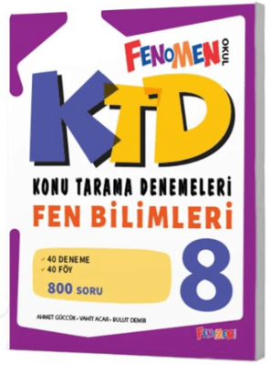 Fenomen Kitap 8. Sınıf Fen Bilimleri Konu Tarama Denemeleri - 1