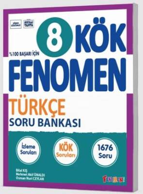 Fenomen Yayınları 8. Sınıf KÖK Türkçe Soru Bankası - 1