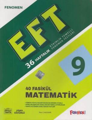 Fenomen Yayınları 9. Sınıf Matematik Etkinlik Temelli Fenomen Testleri 40 Fasikül - 1