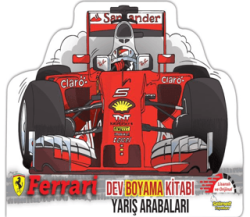 Ferrari Dev Boyama Yarış Arabaları - Selimer Yayınları
