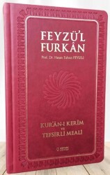 Feyzü`l Furkan Kur`an-ı Kerim ve Tefsirli Meali Orta Boy - Mushaf ve Meal - Ciltli Bordo - Server Yayınları
