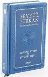 Feyzü`l Furkan Kur`an-ı Kerim ve Tefsirli Meali Orta Boy - Mushaf ve Meal - Ciltli Lacivert - Server Yayınları