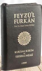 Feyzü`l Furkân Kur`ân-ı Kerîm ve Tefsirli Meali - Cep Boy - Fermuarlı - Deri Cilt - Server Yayınları