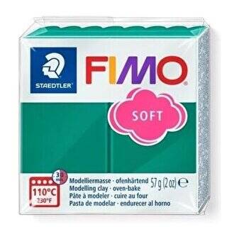 Fimo 8020-56 07 Modelleme Kili Soft Zümrüt Yeşili - 1