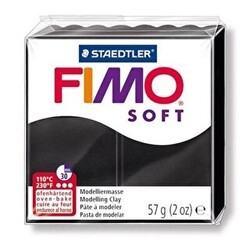 Fimo 8020-9 07 Modelleme Kili Soft Siyah - Fimo