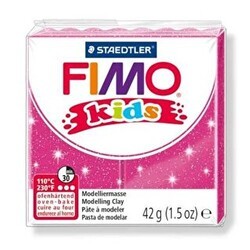 Fimo 8030-262 02 Modelleme Kili Kids Yaldızlı Fuşya - Fimo
