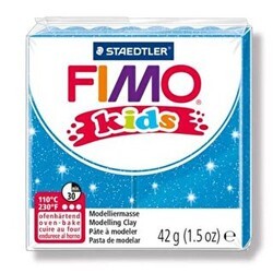 Fimo 8030-312 Modelleme Kili Kids Yaldızlı Mavi - 1