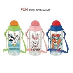 Fun Tritan Desenli Pipetli Matara 500 Cc - Gıpta