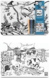 Funny Mat Çiftlik ve Derin Deniz İkili Set - 6`lı Kalem Hediyeli - Akademi Çocuk