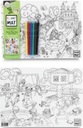 Funny Mat Prenses ve Oyun Bahçesi İkili Set - 6`lı Kalem Hediyeli - Akademi Çocuk